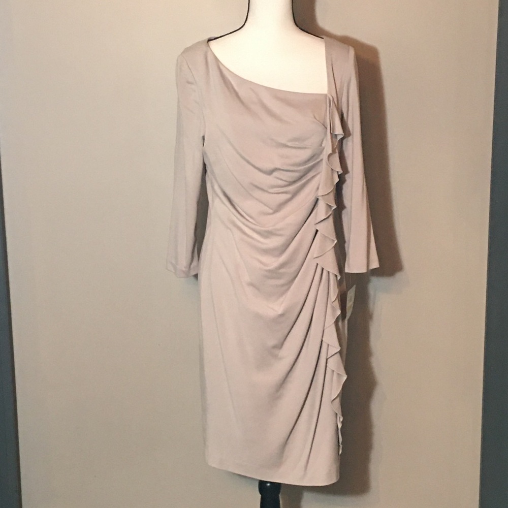 Suzi Chin Dove Gray Dress Size 14